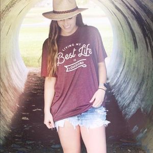 Living my best life in Louisiana tee